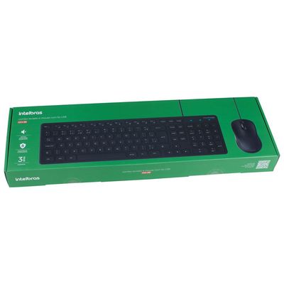 Teclado com Mouse USB Intelbras CCI20 Preto