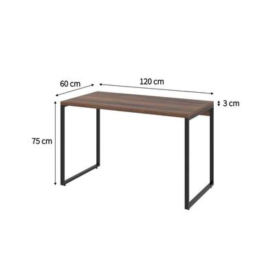 Mesa de Escritório Kuadra Nogal 120 cm