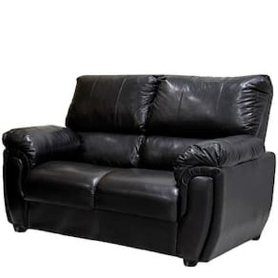 Sofá 2 lugares Cama inBox Monte Carlo em Courino com 150 cm de largura Preto