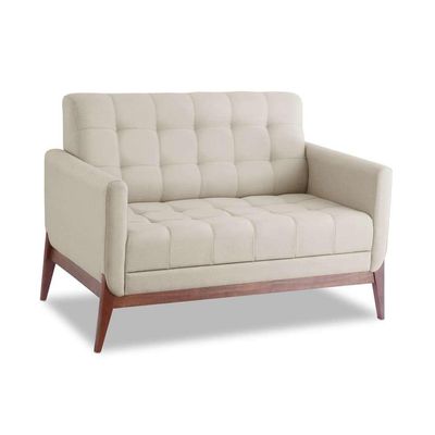 Sofá  2 Lugares Brooks Linho Areia 126 cm