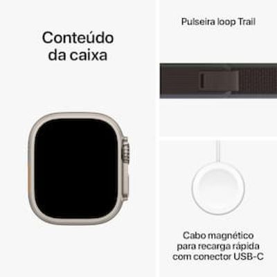 Apple Watch Ultra 2 GPS + Caixa de Titânio 49mm MRF63BZ/A Resistente à água