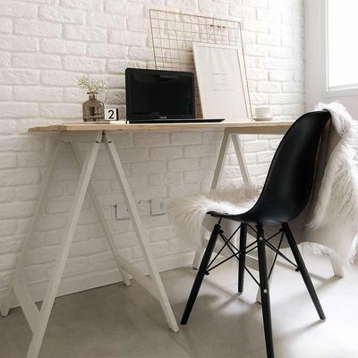 Conjunto com 2 Cadeiras Charles Eames II Preto