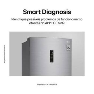 Geladeira LG Frost Free Inverse Conectividade Inteligente Inox Look - 451L Inox / 220