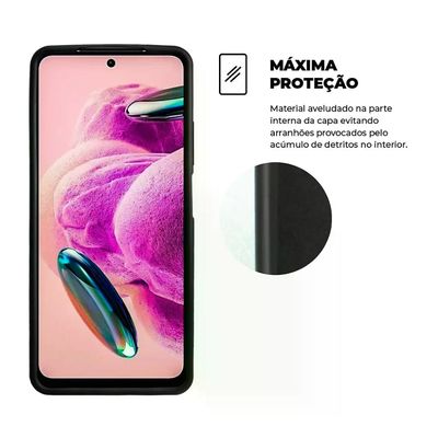 Kit Capa Silicon Veloz e Película Hydrogel HD para Xiaomi Redmi Note 12S - Gshield