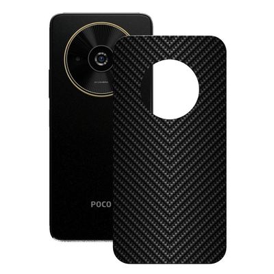 Película para Xiaomi Poco C61 - Traseira de Fibra de Carbono Preta - Gshield