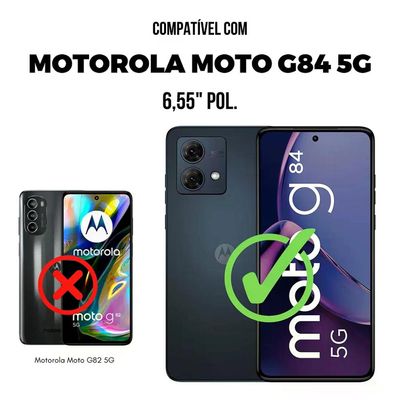 Kit Capa Silicon Veloz e Película Hydrogel HD para Motorola Moto G84 5G - Gshield