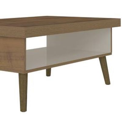 Mesa de Centro Artely Lucca 91 cm de Largura Marrom Chocolate