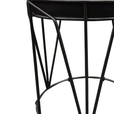 Puff Babu Suede Base Preto D´rossi Preto