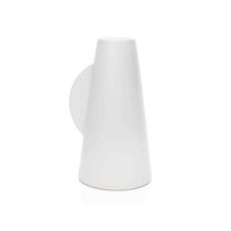 Vaso Em Cerâmica Branco 24,5x13x13cm