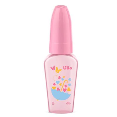 Kit com 3 Mamadeiras Primeiros Passos Lillo Rosa