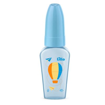Kit com 3 Mamadeiras Primeiros Passos Lillo Azul