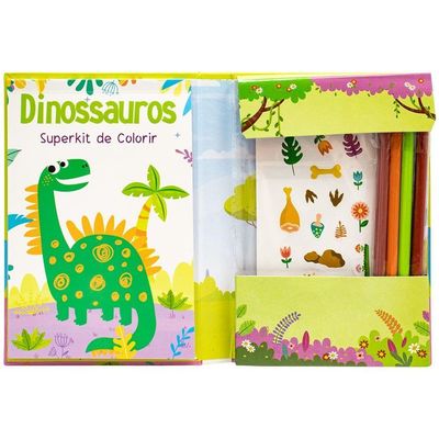Livro Superkit De Colorir - Todolivro - Dinossauro
