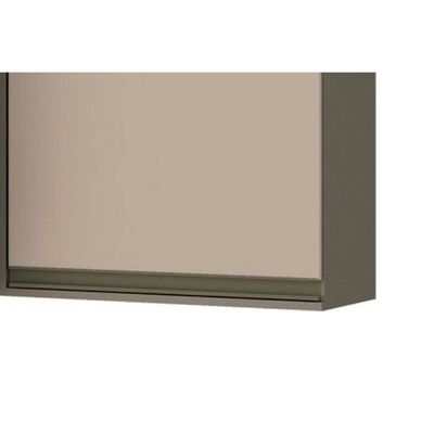 Armário Aéreo P/ Cozinha Canto Reto Connect C/ 1 Porta 95cm Duna/cristal - Henn