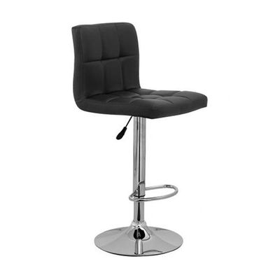 Conjunto Com 4 Banquetas Acionadas Gomos Confot Giratoria Preta