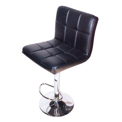 Conjunto Com 4 Banquetas Acionadas Gomos Confot Giratoria Preta