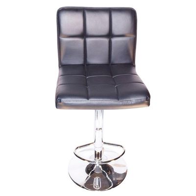 Kit Com 2 Banqueta Gomos Confort , Giratoria, Com Regulagem De Altura Preta