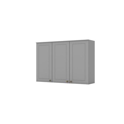 Armário Aéreo De Cozinha 120 Cm Amy Casa 812 Cinza