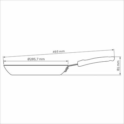 Frigideira Profissional Antiaderente Indução 28cm Tramontina