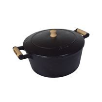 Caçarola de Ferro 2 Alças Com Tampa de Ferro - 1,1 Lt