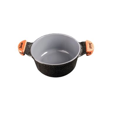 Caçarola Preto Liso Antiaderente em Cerâmica Javali AM 24cm