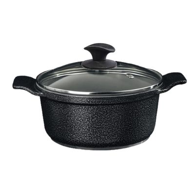 Caçarola Preto Craqueado Antiaderente Cerâmica Javali AA26cm