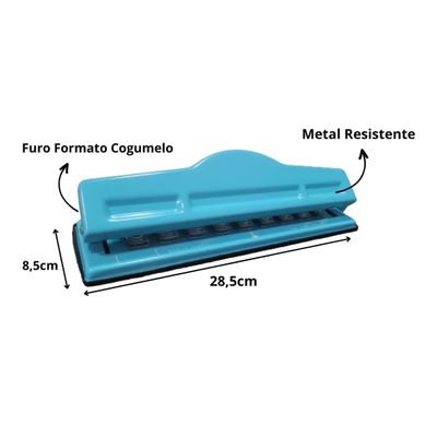 Perfurador Furador Cogumelo Caderno de Disco Planner 9 Furos