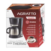Cafeteira Elétrica Inox Agratto 25xícaras 110v Jarra Térmica