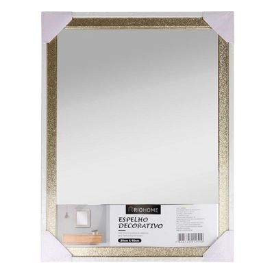 Espelho Retangular com Glitter 30x40 ESP023 Rio Home