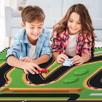 Tapete Pista De Carrinhos 3 Infantil Ilustrado Criança Lona