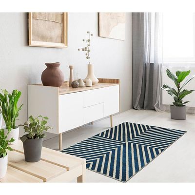 Tapete Para Sala Lyre Blu 1,00x1,50 São Carlos