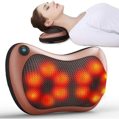 Travesseiro Massageador De Pescoço Elétrico, Acolchoado Massageador
