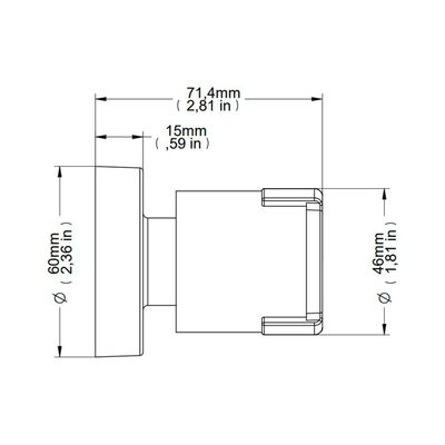Acabamento Para Registro Docol Riva 449606 Docolbase 1-2", 3-4" E 1" Cromado