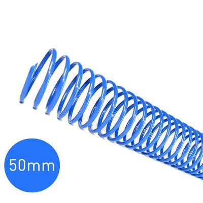 Espirais para Encadernação Azul 50mm 450 Folhas 12 und
