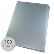 Capa para encadernação Ofício Transparente PP Couro 0,30mm 100un