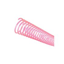 Espirais para Encadernação Rosa Transparente 50mm 450 Folhas 12 und