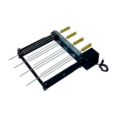 Kit Giratório Baixo Para Churrasqueira Com 06 Espetos Bivolt