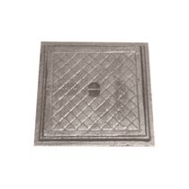 Tampa Tampão de Chão Simples Ferro Fundido Inspeção 60x60cm