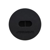Tampa Tampão de Chão Aterramento Liso de Ferro Fundido 25cm