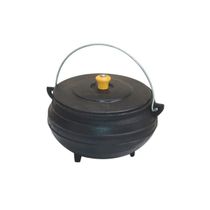 Panela Tripe De Ferro Fundido Com Tampa - Capacidade 2 Lt