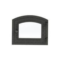 Porta Forno Ferro Fundido Com Vidro 31,5x46cm Colonial G