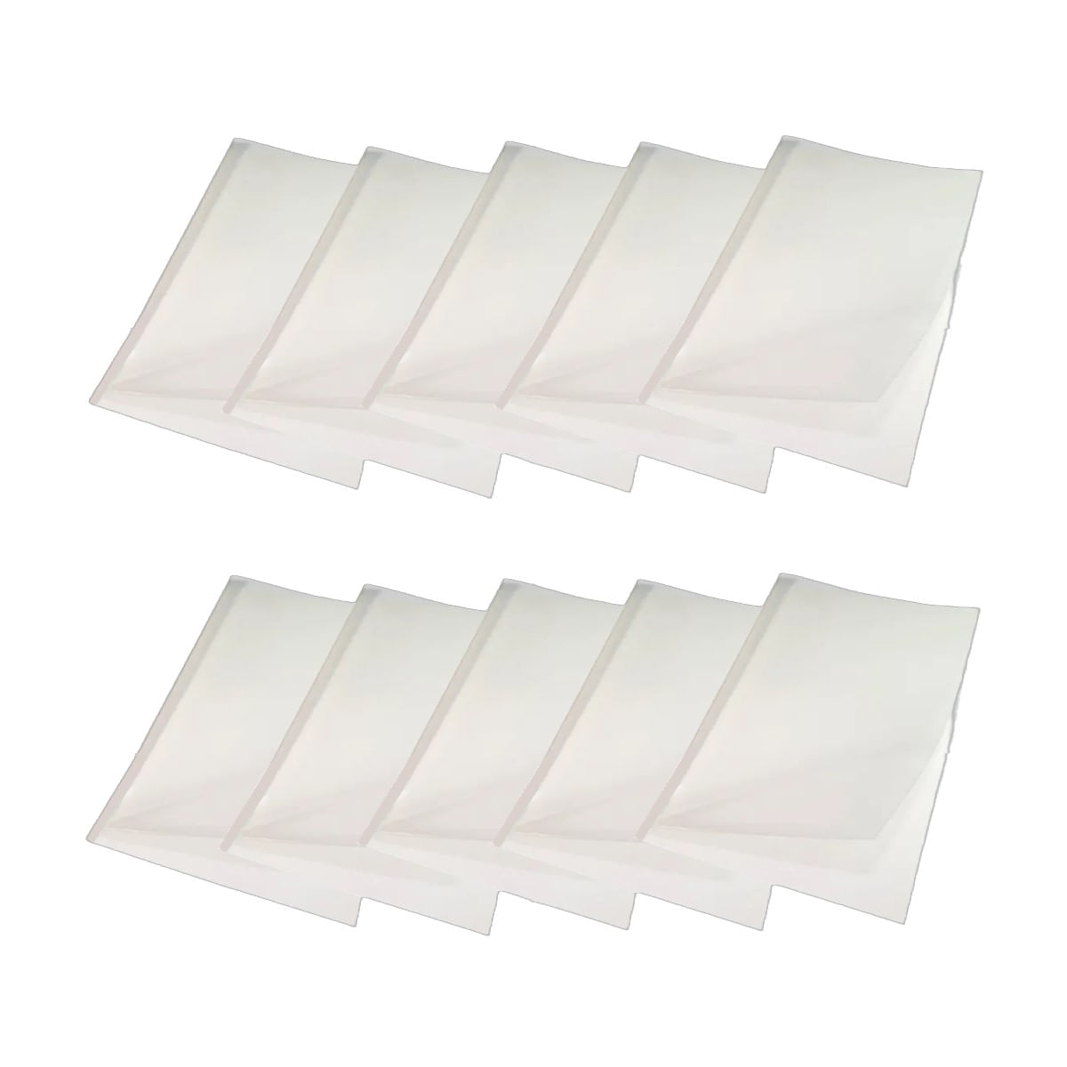 Kit 50 Capas Encadernação Térmica Até 300 Folhas A4 Branca