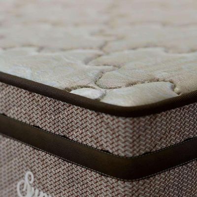 Cama Box com Colchão Queen Supreme Mola Ensacada (72x158x198) Dourado