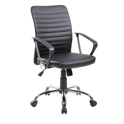 Conjunto de Mesa Studio 120 cm com Cadeira de Escritório Diretor Giratória Oslo Preta