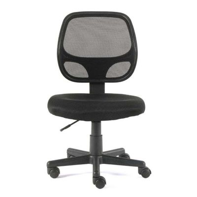 Conjunto de Mesa Studio Nogal com Cadeira de Escritório Secretária Giratória Oxford Preta