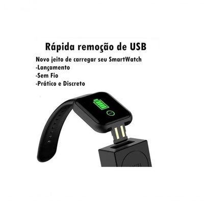 Relogio Inteligente Smartwatch D20 Rose + Nota Fiscal