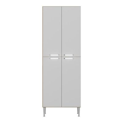 Paneleiro Com 4 Portas Paris Multimóveis Mp2185 Rustic-branco Rustic-branco
