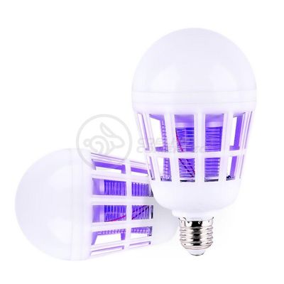 Lâmpada Luz Led Branco 15W Atrai Choque Mosquito Insetos