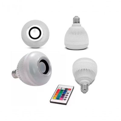Lâmpada Caixa De Som Bluetooth Rgb Recarregável Musical