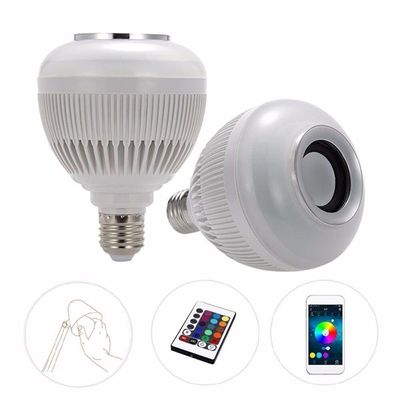 Lâmpada Led Musical Rgb Bluetooth Controle Remoto 8 Cores