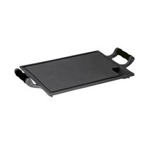 Bifeteira Chapa Ferro Alça Silicone Preta 25x35 Cm